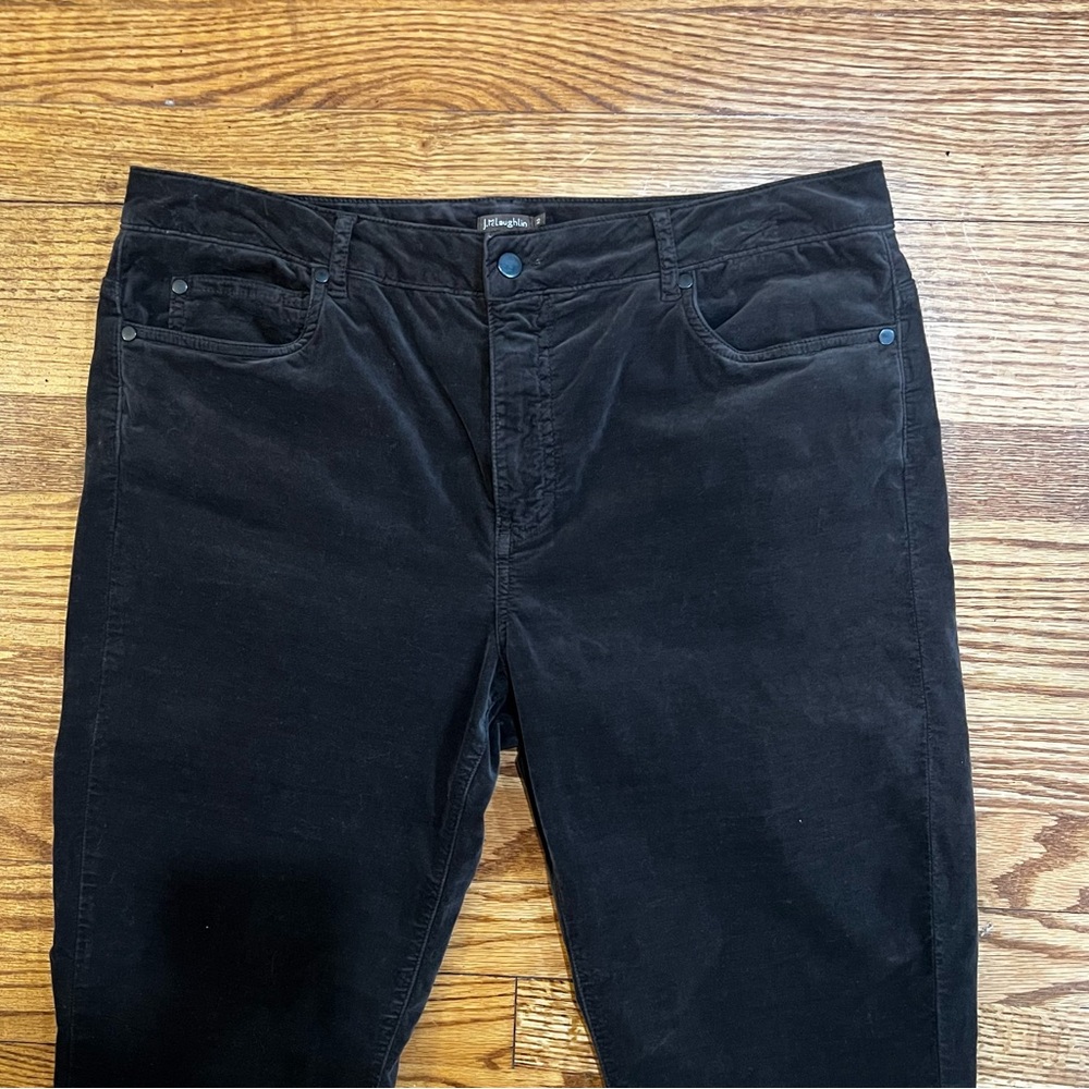 J McLaughlin Watson velvet jeans  Dark Chocolate size 12